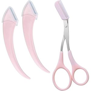 Wenkbrauw Trimmer Set - 3 delige Wenkbrauw Scheerset voor Efficiënte Wenkbrauwverzorging