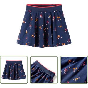vidaXL Meisjesrokje - Kinderrokje - Kinderrokje 116 marineblauw - Blauwe Rok - Paddenstoel Rok - Kindermode