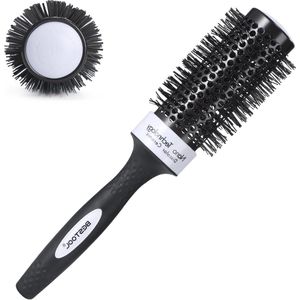 Föhn borstel voor krullen en glad haar styling - Ronde borstel van kleurveranderend aluminium voor professioneel föhnen (43 mm)