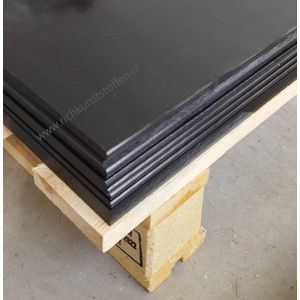 POM plaat zwart 16mm dik | 1000 x 500 mm | Delrin plaat zwart 16mm