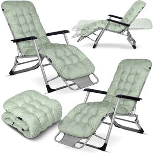 Opvouwbare Ligbed met kussen Sofotel ChillWell set van 2 stuks lichtgroen