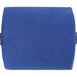 Livarno home Rugkussen - 30x28x6cm - Blauw - 100% Polyester - Anatomisch correcte zitpositie - Afneembare riem - Ontlast de rugspieren