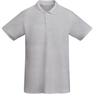 Heren polo 'Prince' merk Roly van biologisch katoen met OCS-certificaat maat XL Heather Grey