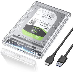 Externe Harde Schijf Behuizing 2,5 inch met USB 3.0 - Ondersteuning voor SATA SSD/HDD