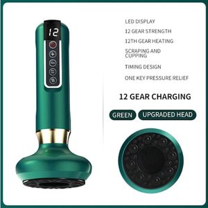 Anti-Cellulitis Massagekop - 12 Niveaus Instelbaar - Met Verwarmingsfunctie - USB-C Oplaadbaar - Voor Buik/Benen/Billen - Groen