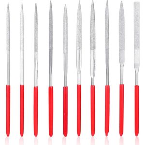 Mini Diamantvijlen Set - 10 Stuks - Voor Metaal en Kunststof - Diamant Gecoat