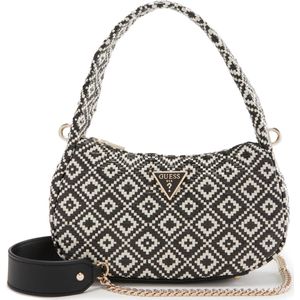 Guess Rianee Hobo Dames Schouder/Hobotas - Zwart