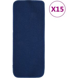 vidaXL-Trapmatten-15-st-anti-slip-rechthoekig-60x25-cm-marineblauw