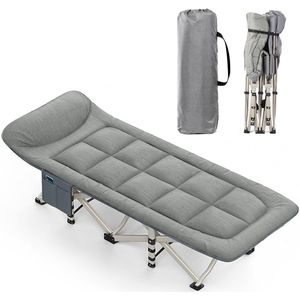 FASSIONA Opklapbed- Vouwbed Eenpersoonsbed Logeerbed Vouwbed - Draagbaar Opklapbed - 68x190cm - Draagvermogen 200KG