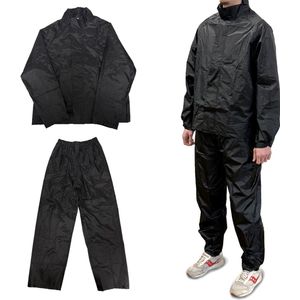 Maxxcovers - 2-delig Regenpak - Zwart - Waterdicht - Comfortabele Pasvorm