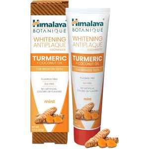 Himalaya Botanique Whitening Antiplaque Toothpaste Turmeric + Coconut Oil 113G