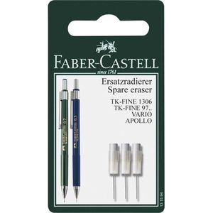 Faber-Castell reservegummen vulpotloden - met reinigingsnaald - 3 stuks - FC-131594