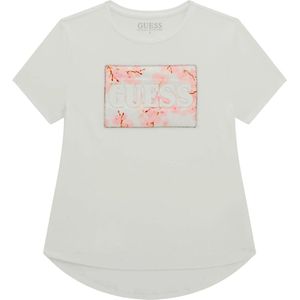 Guess Girls 3D Logo Shirt Wit - Maat 152