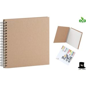 Bob Online ™ - DIY Spiraal Scrapbooking Album – Scrapbook Album 30.5 x 30.5cm met 30 Wit Pagina’s – Plak Fotoalbum - Plakboekalbum – Leuk Cadeau – Moederdag Cadeau, Verjaardagen Cadeau, Kerst Cadeau