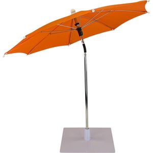 WDMT Compacte Tafelparasol - ø 60 x 56 cm - Mini Parasol - Tafelparasol voor Buiten - Moderne Tafel Parasol - Schaduwdoek - Parasols - Oranje