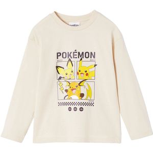 Vertbaudet - T-shirt - Pikachu Evolution - Jongens - Lange Mouwen - 100% Katoen