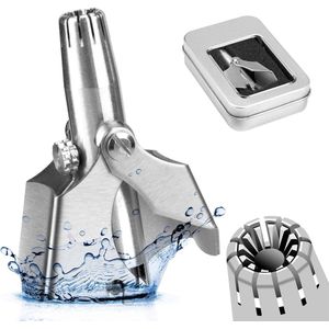 Neushaartrimmer van roestvrij staal - Neushaarverwijderaar met precisie - Handige trimmer voor neushaar