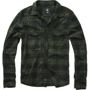 Brandit - Checkshirt - Groen - Flanellen Overhemd