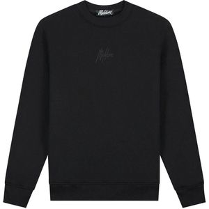 Malelions - Striped Signature Sweater - Zwart - Sweater