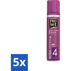 Proset - Haarspray - Ultra Sterk - 48 uur Werking - 250 ml - Bulkverpakking - 5 stuks