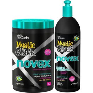 Novex Mystic Black Mask 400 ml & Novex Black Leave In 500 ml