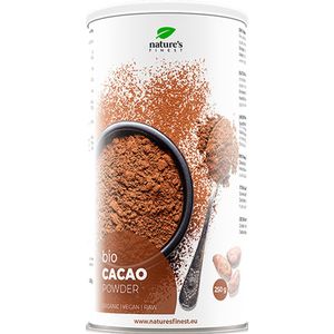 Nature's Finest Cacaopoeder Bio | Gemalen en biologisch geproduceerd cacaopoeder - Bron van magnesium, ijzer, zink, Premium kwaliteit, Rawfood