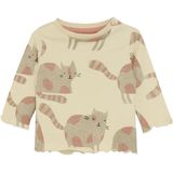 Noppies - Twain - T-shirt - Meisjes - GOTS-gecertificeerd Katoen - All-over Print met Poezen