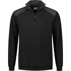 Santino Tokyo 2color Zip sweater (280g/m2) - Zwart | Grijs - S