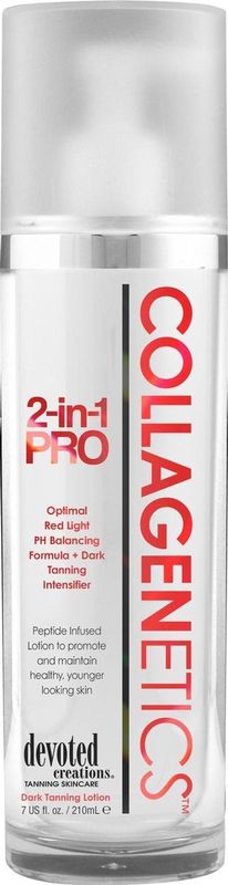 Devoted Creations - Collagenetics 2 in 1 lotion pro zonnebankcrème - 210ml