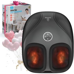 Voetmassageapparaat met warmte en shiatsu voor optimale ontspanning