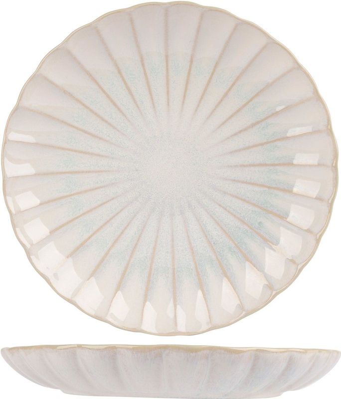 Cosy & Trendy - Dinerborden Astera - Wit - Ø 27.5 cm - Set van 4