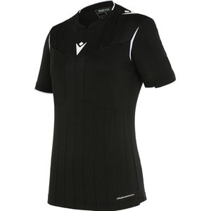 Macron - Stephanie - Damesscheidsrechtershirt - Zwart - Ademend en Ergonomisch Ontwerp