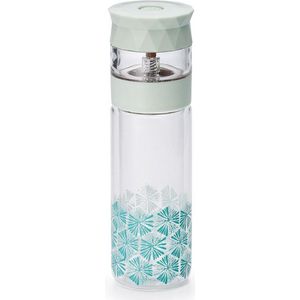 Beker to go ""Boho"" 350 ml - Meeneembeker dubbelwandig met filter