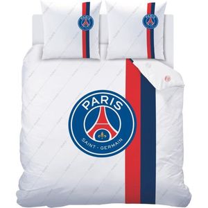 Paris Saint Germain Dekbedovertrek Retro White - Lits Jumeax - 240 x 220 cm - Katoen