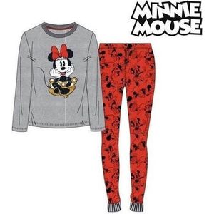 Pyjama Kinderen Minnie Mouse 74845 Grijs Rood (2 Pcs)