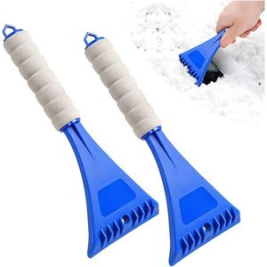 Winterautoruiten Sneeuwschep IJskrabber Auto Accessoires voor Auto's - Set van 2 - Gebruikt voor IJskrabbers - Voorruit Achterruit - Blauw .