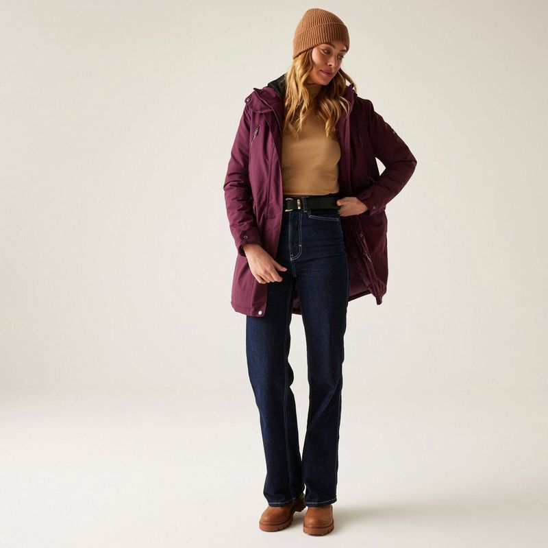 Valenta waterdichte ademende isolerende jas met capuchon voor dames