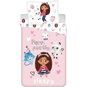 Gabby's Dollhouse - Dekbedovertrek - Multicolor - Polyesterkatoen