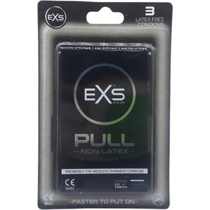 EXS Pull On Unique - 3 latexvrije condooms met pull-on strip