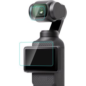 PULUZ 9H 2.5D HD Gehard Glas Lensbeschermer + Schermfilm - Voor DJI OSMO Pocket 3