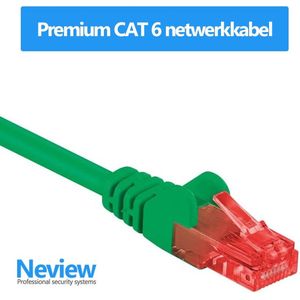 Neview - 15 meter premium UTP kabel - CAT 6 - Groen - (netwerkkabel/internetkabel)