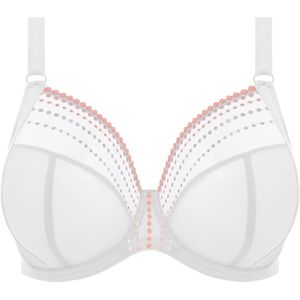 Matilda - Plunge Bra - Wit - Geborduurd - Driedelige Cup