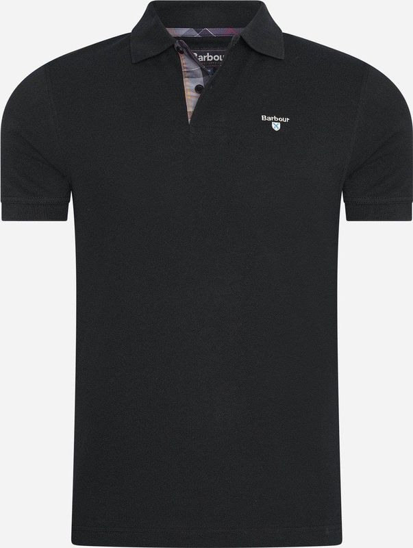 Barbour - Tartan Piqué Polo - Zwart