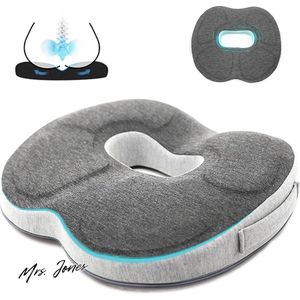 Mrs. Jones Orthopedisch Donutkussen voor Effectieve Verlichting van Aambeien en Rugpijn - Ideaal voor Kantoor, Auto en Rolstoel .