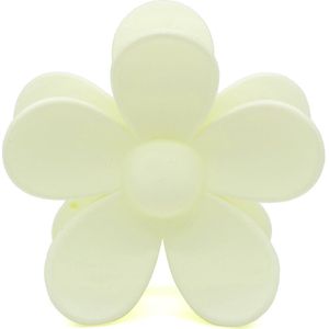 Haarklem Bloem Groen- Hairclip - Haarspeld - 7cm - Luxe Haarklem - Cadeautje - Flower power - Dames - haarklem bloem