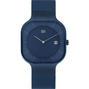 Danish Design Balance Horloge - Danish Design heren horloge - Blauw - diameter 38 mm - roestvrij staal