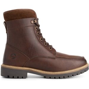 Travelin' Langstrand Heren - Veterboots - Wolgevoerd - Donkerbruin