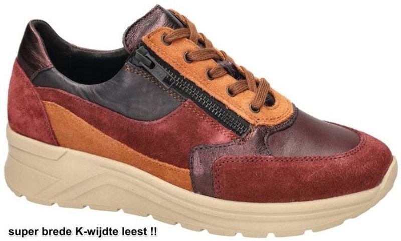 Solidus - Karma - Sneakers - Bordeaux - Extra Brede K-Wijdte
