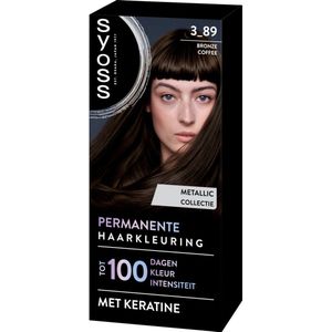 SYOSS - Coloration 3-89 Bronze Coffee - Haarverf - Grijsdekking - Vermindert Haarbreuk - 1 stuk