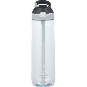 Contigo Ashland Autospout Waterfles met rietje | Grote BPA-vrije Drinkfles van 720ml | Sportfles | Lekvrije Drinkfles | Ideaal voor School, de Sportschool, Fiets, Hardlopen, Wandelen | Macaroon